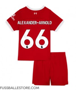 Günstige Liverpool Alexander-Arnold #66 Heimtrikotsatz Kinder 2023-24 Kurzarm (+ Kurze Hosen)